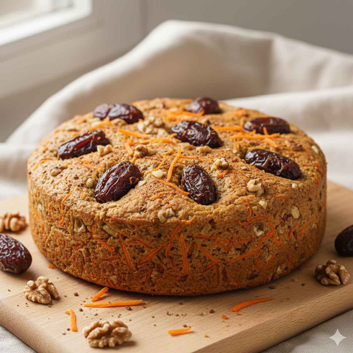 Carrot Dates Dry Cake