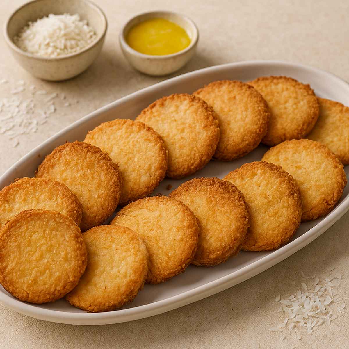 Flour (Atta) Ghee Cookies