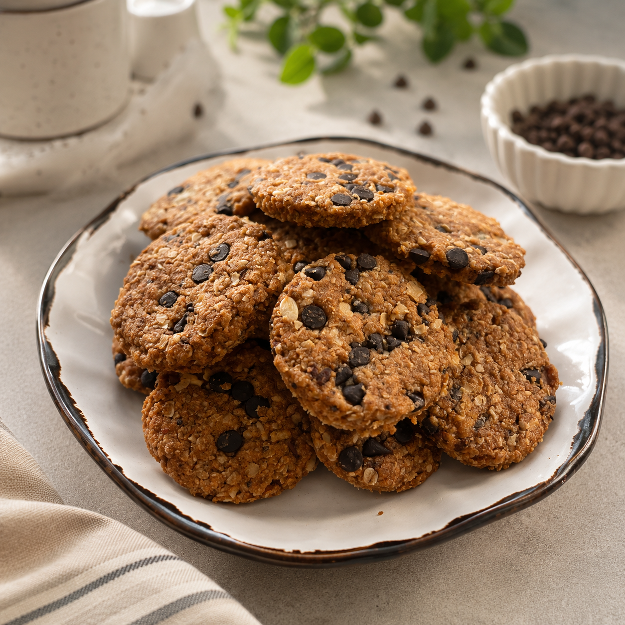 Gluten Free Energy Booster Oats and Dry Fruits Cookies