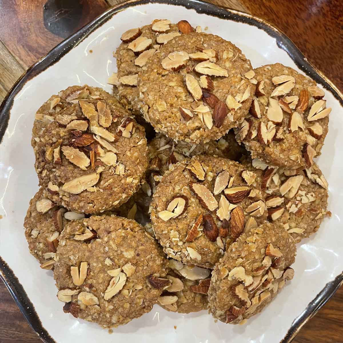 Gluten Free Honey Oats Coconut Cookies