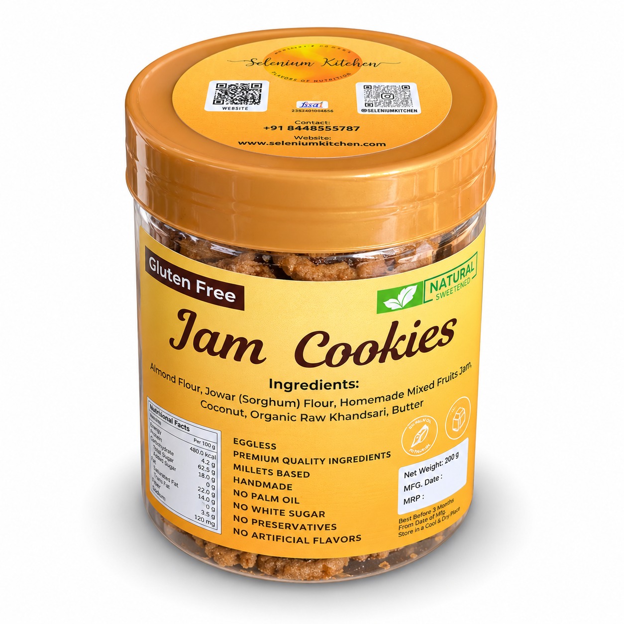 Gluten Free Jam Cookies