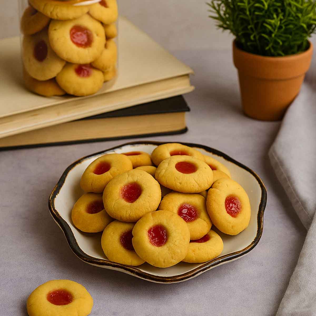Gluten Free Jam Cookies