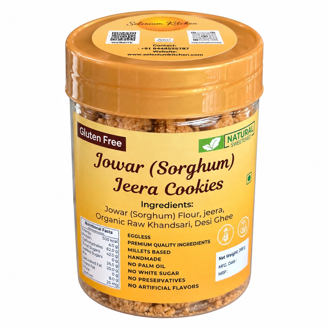 Gluten Free Jowar (Sorghum) Jeera Cookies
