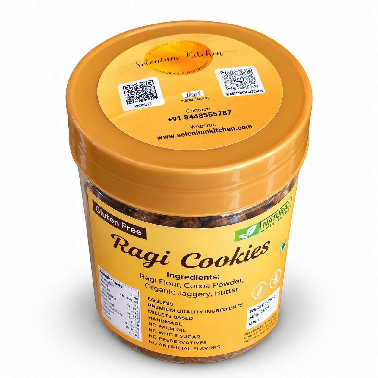 Gluten Free Ragi Cookies