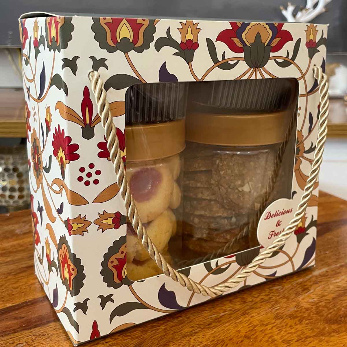 2 Jar & Brownie Gift Hamper Paper Bag