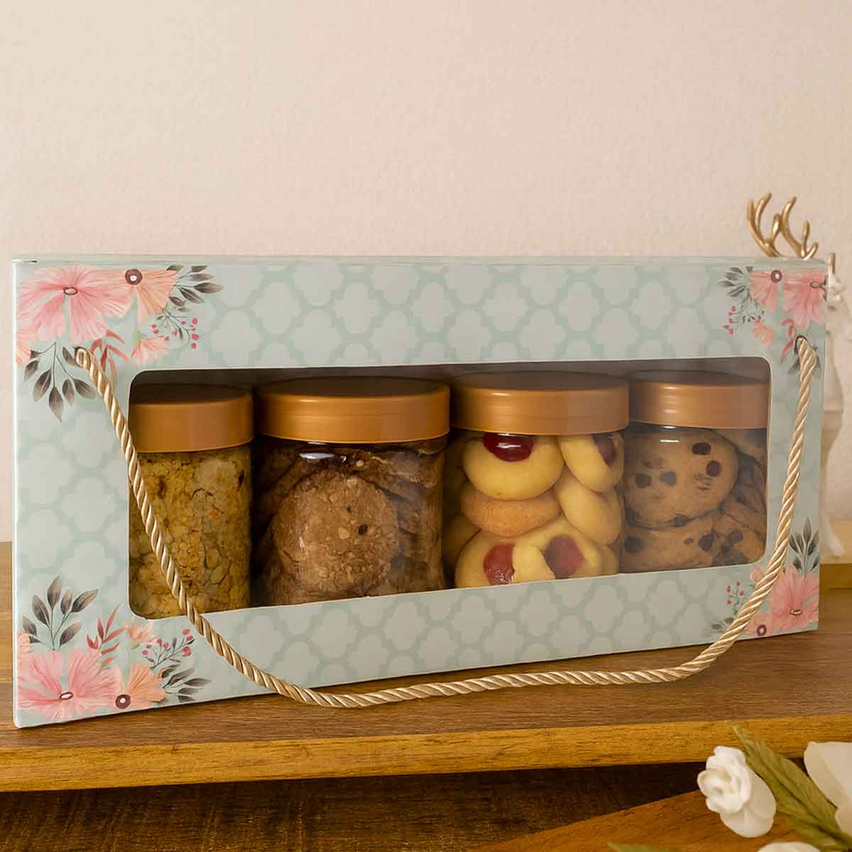 4 Jar Gift Hamper with Paper Bag